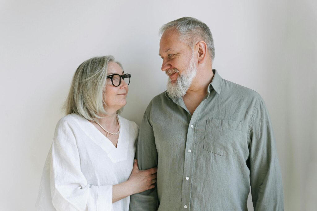 Man and Woman Looking at Each Other